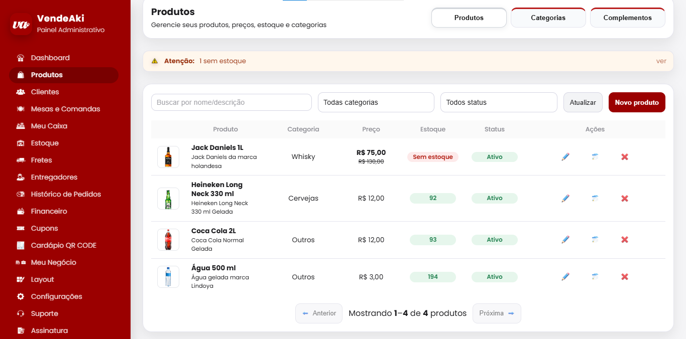 Vitrine online VendeAki